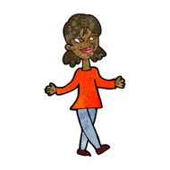cartoon woman with no worries N24