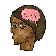 cartoon man thinking carefully N6
