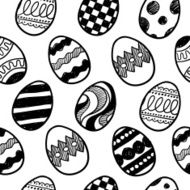 Seamless easter egg vector background