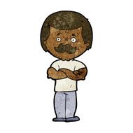 cartoon manly mustache man N6