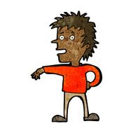 cartoon man making dismissive gesture N13