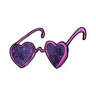 cartoon heart sunglasses N4