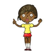 cartoon girl asking question N5