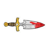cartoon bloody dagger N3