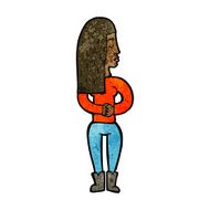 cartoon woman ignoring N17
