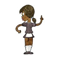 cartoon waitress calling order N6