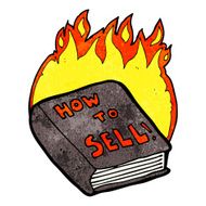 cartoon how to sell book N5