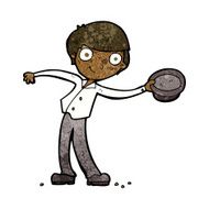 cartoon man tipping hat N6