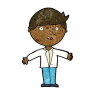 cartoon man in casual jacket N6