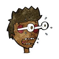 cartoon surprised man with eyes popping out N5