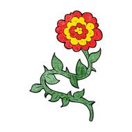 cartoon flower N314