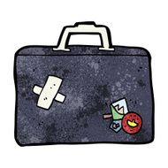 cartoon luggage N11