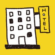 hotel doodle drawing N10