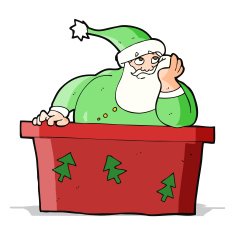 cartoon bored santa claus N5