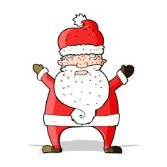 cartoon ugly santa claus N5