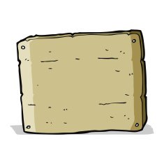 cartoon wooden board N2