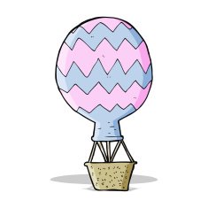 cartoon hot air balloon N10