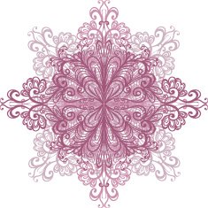 Abstract snowflake