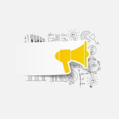 Drawing business formulas megaphone N27