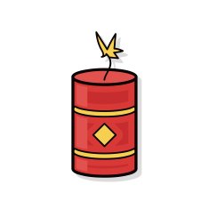 Chinese firecrackers doodle N7