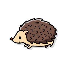animal Hedgehog doodle N2