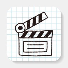 clapboard doodle drawing N5