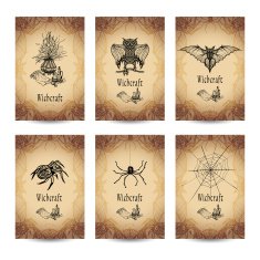 Vintage Witchcraft Banner Set