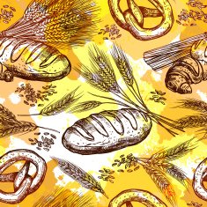 Wheat Seamless Pattern