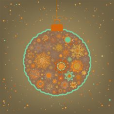Beautiful Christmas ball illustration EPS 8