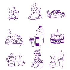 icons of food and drinks N3