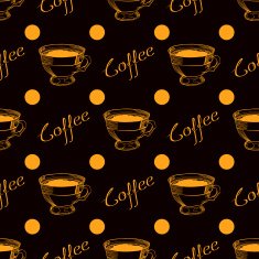 Coffee cup seamless background N2