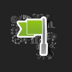 Drawing business formulas flag N10