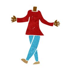 cartoon female body (add photos or mix and match cartoons) N117
