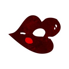 cartoon glossy lips N2