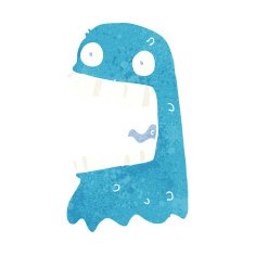 cartoon gross ghost N28