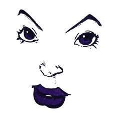 cartoon comic book face N5