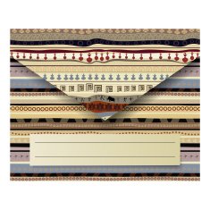 Abstract envelope with African textures