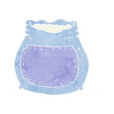 cartoon bag of flour N17