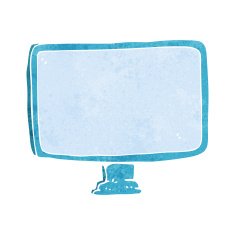 Cartoon Computer Screen N19