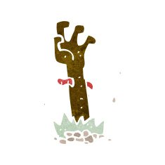 Cartoon Zombie Hand N20