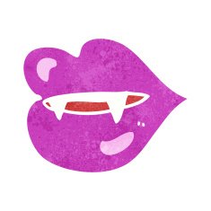 Cartoon Vampire Fangs N10