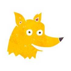 Cartoon Fox Head N11