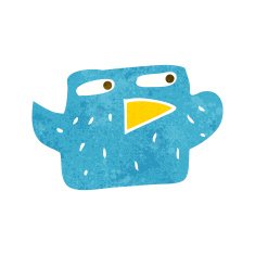Cartoon Bird N216