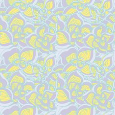 Flowers abstract seamless pattern