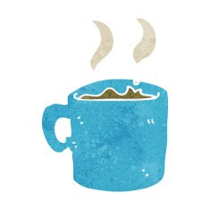 cartoon mug of coffee N6