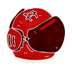 cartoon astronaut helmet N20