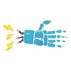 cartoon robot hand N5
