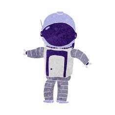 Cartoon Astronaut N81