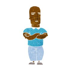 cartoon annoyed bald man N5
