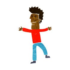 cartoon stressed man N41